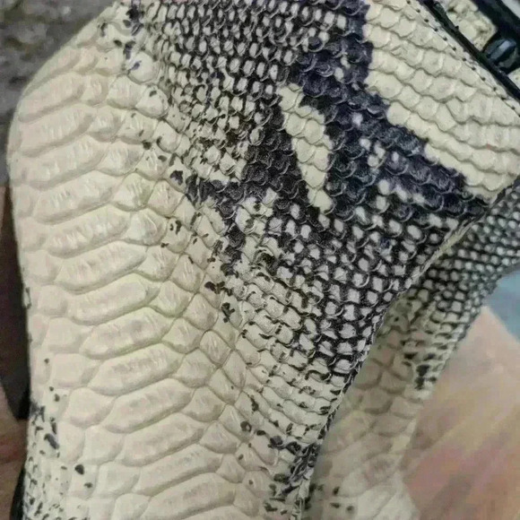 Jeffrey Campbell women's faux snake skin ankle boots botties size 6 NEW - Picture 12 of 14